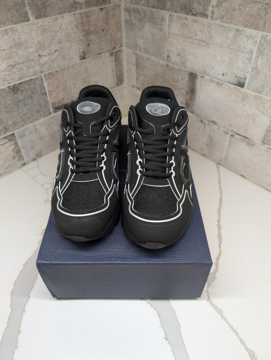 BLACK WITH WHITE D R SHOES